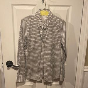 Black and white button down shirt